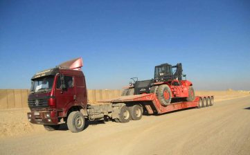 Super Lowbed Transport in Southern Afghanistan